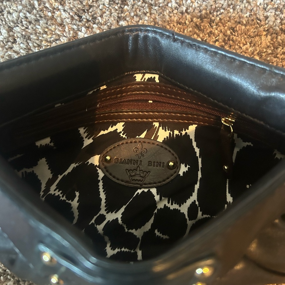 Gianni Bini black Leather Clutch Bag - Picture 5 of 5